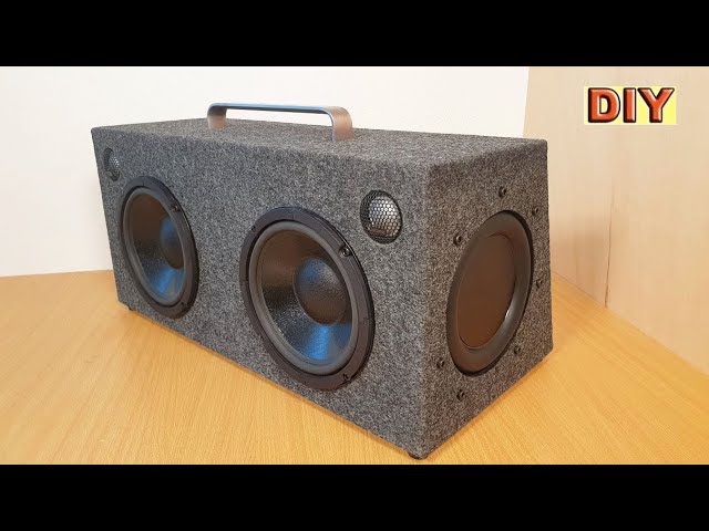 DIY: Portable Dual Woofer Bluetooth Boombox Speaker