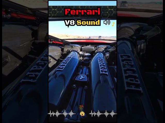 Ferrari V8 Screaming Sound 😱🔊 #ferrari #v8 #shorts