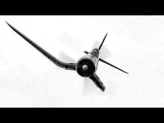 1 Corsair vs 8 mig-15 Jets