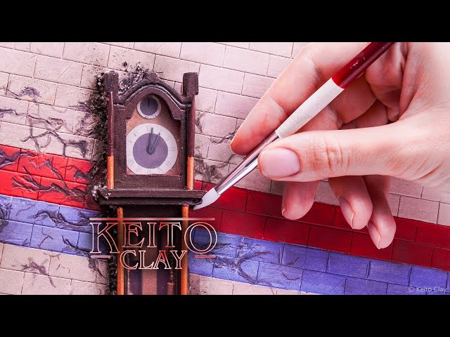 Making Vecna's Grandfather Clock from Stranger Things 🔴 Keito Clay