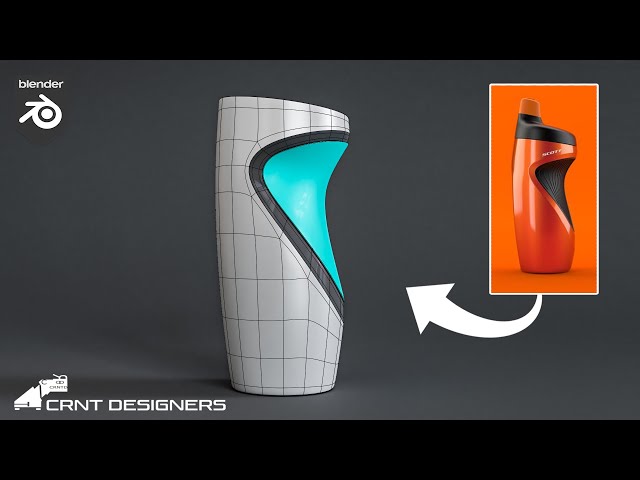 How to model this bottle design _ blender subdivision surface modeling