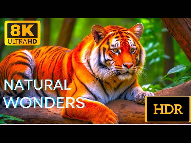 EARTH in 8K ULTRA HD - Planet Earth Tour - Best Places and Relaxing Animal Music 8K TV