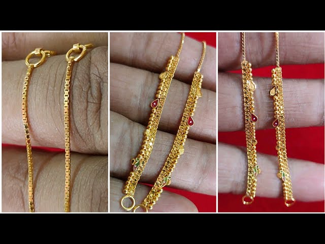 Latest Gold Earchain Designs with weight and price//Gold Kanchain designs//gold ear cuff