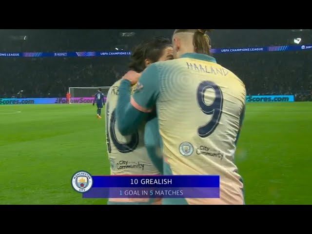 Jack Grealish Goal | PSG vs Manchester City 4-2 | Highlights | Champions League 24/25