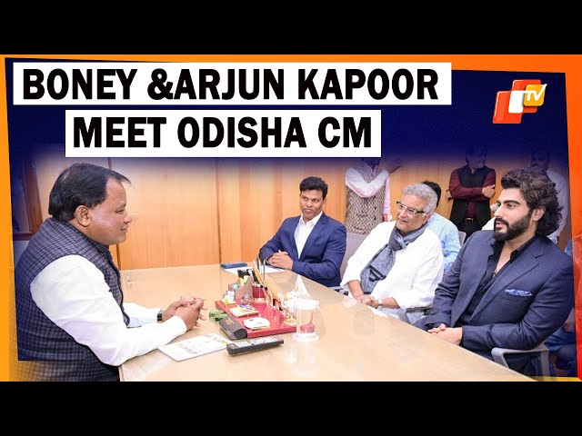 Boney Kapoor & Arjun Kapoor Meet Odisha CM Mohan Majhi