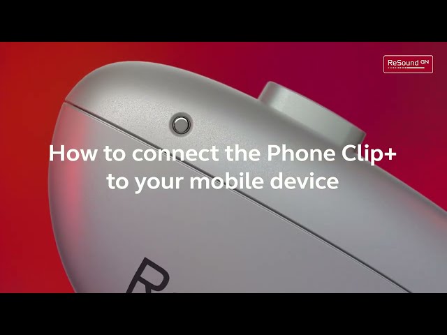 How to connect the Phone Clip+ to your mobile device