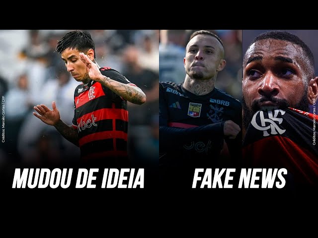 PULGAR MUDA DE IDEIA E QUER RENOVAR CONTRATO COM FLAMENGO I FAKE NEWS ENVOLVENDO GERSON E CEBOLINHA