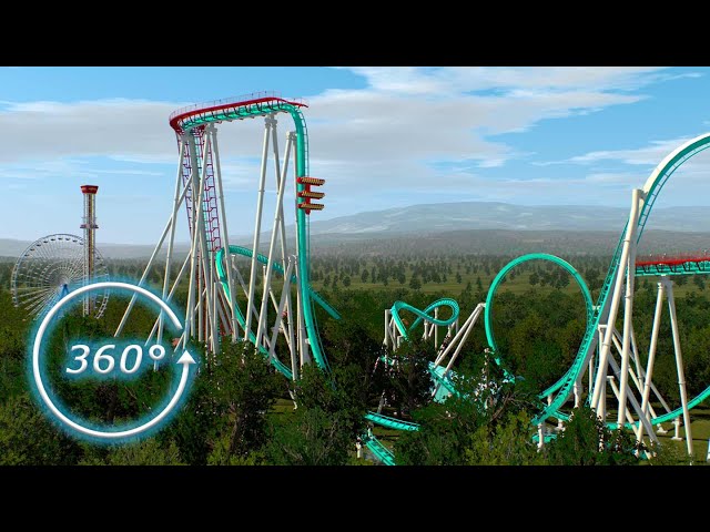 360 VIDEO | VR | High Dive Coaster POV --- 4K | 60fps | 3D