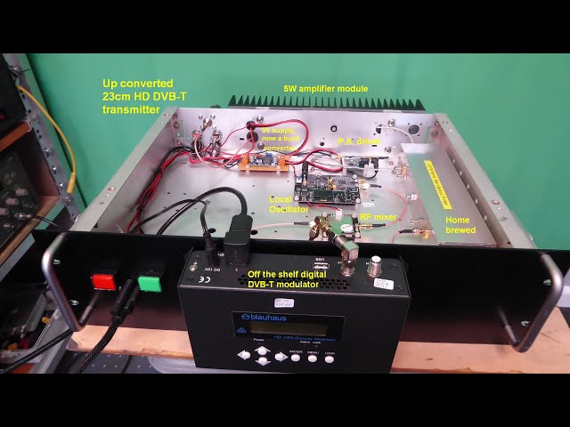 How to build your own 23cm band  digital amateur TV transmitter using off the shelf parts.