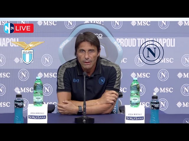 Conferenza Conte: le ultime su Lazio-Napoli in diretta da Castel Volturno 🔴 CN24 LIVE