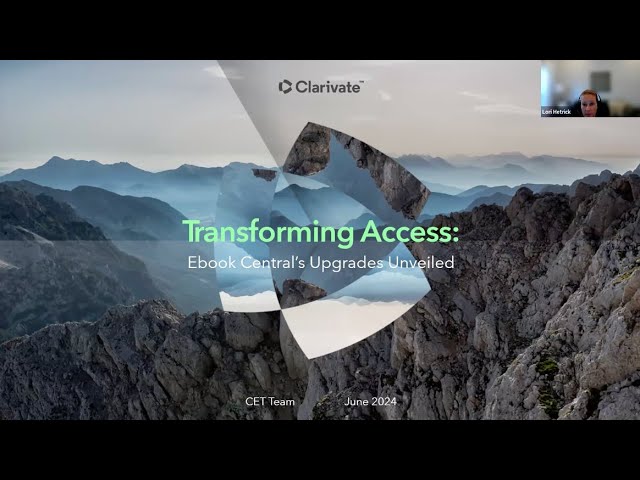 Transforming Access: Ebook Central Upgrades Unveiled