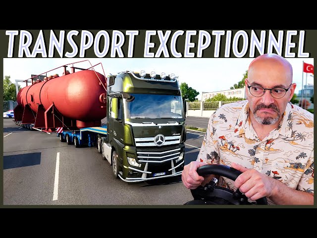 Transport exceptionnel dans ETS2 : 70 tonnes d'emmerdements ! 🤣😂 [Gameplay 4K]