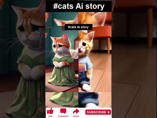 sad ai cat stories #shorts #viralshorts #youtubeshorts #cats #funny #viral #tiktok #trendingshorts