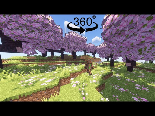 Minecraft 360° Cherry Grove Experience!