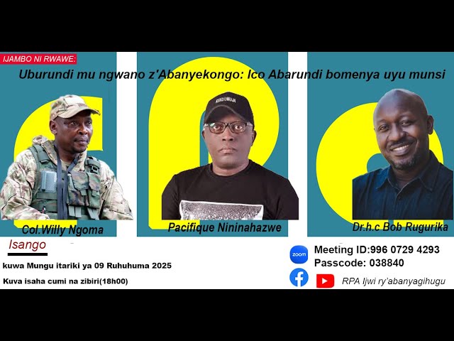 Uburundi mu ngwano z'Abanyekongo : Ico Abarundi bomenya uyu munsi