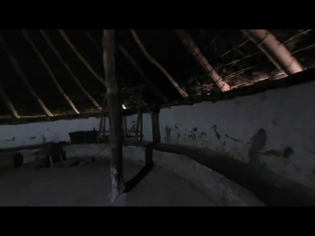 Recreation of an Iron Age roundhouse at St Fagans.