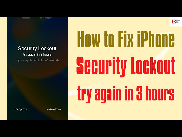 How to Unlock iPhone Unavailable/ Security Lockout Try Again in 3 Hours (with or without a Computer)