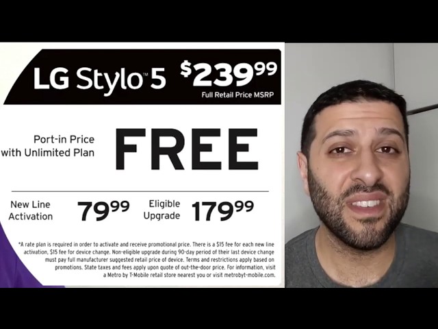 LG Stylo 5 Metro PCS By T-Mobile FREE (OFFICIAL SPECS)