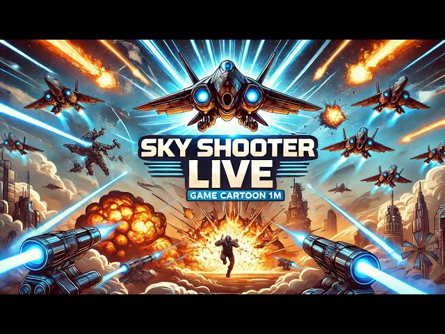 🚀 Sky Shooter LIVE 🔴 | Epic Aerial Battles! | GAME CARTOON 1M  #gamelive #shootergame #livestreaming