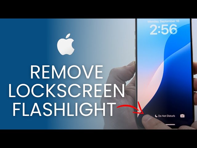 How To Remove Flashlight From iPhone Lock Screen (iOS 18)