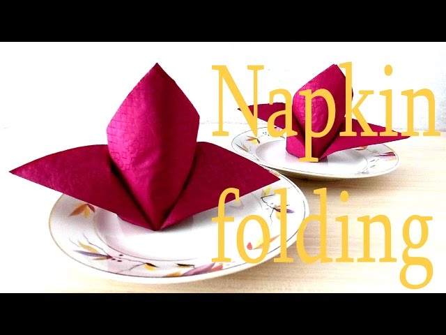 How to fold a Napkin Flower (Lily)? Folding Napkins easy