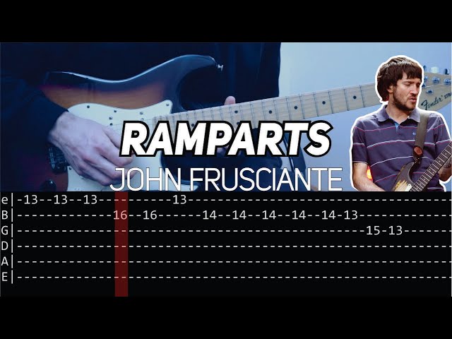 John Frusciante - Ramparts (Guitar lesson with TAB)