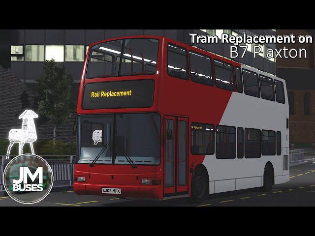 Thrash with hoover throughout night streets | Tram Replacement on Volvo B7TL Plaxton | Croydon 1.3