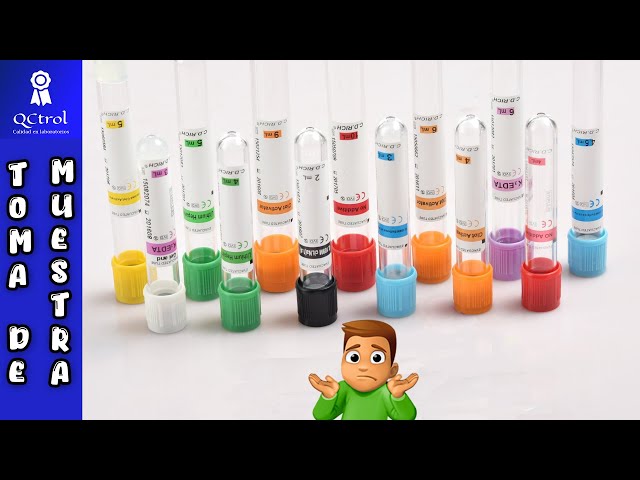 Tubes for blood samples: colors, uses and order of filling with a vacuum system