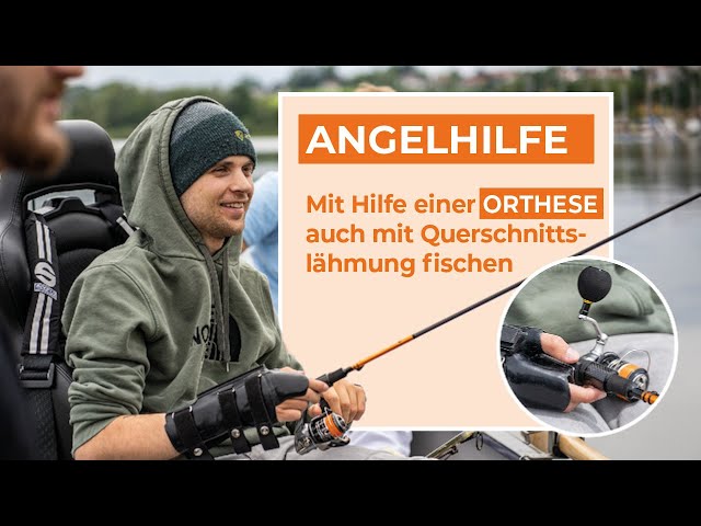 Angeln mit gelähmten Händen | Silikonorthese machts möglich