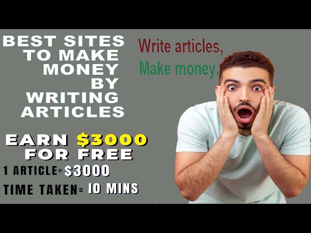 Article Marketing | How To Make Money Writing Articles