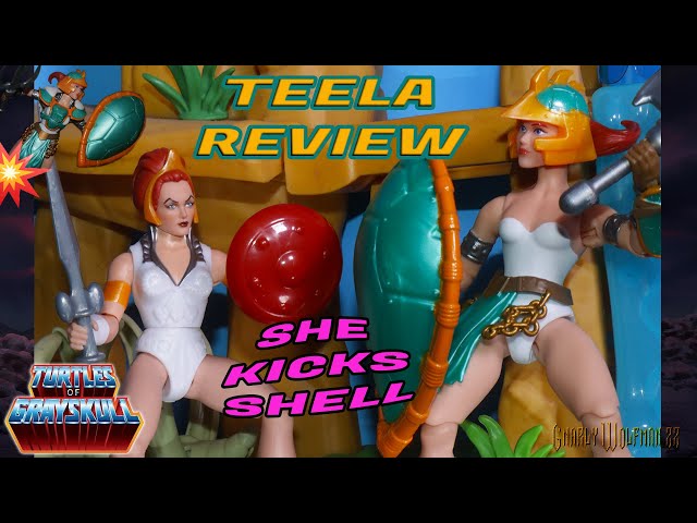 Turtles of Grayskull TEELA Figure Review - Shell-Kicking Warrior Goddess! | Comparisons/Body Swaps