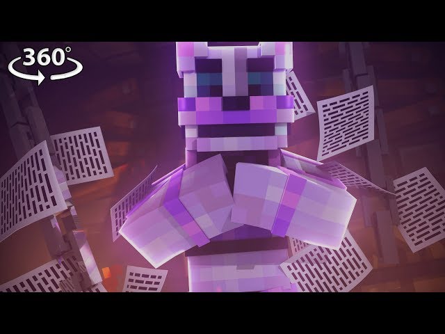 360° Five Nights At Freddy's - FUNTIME FREDDY VISION - Minecraft 360° Video