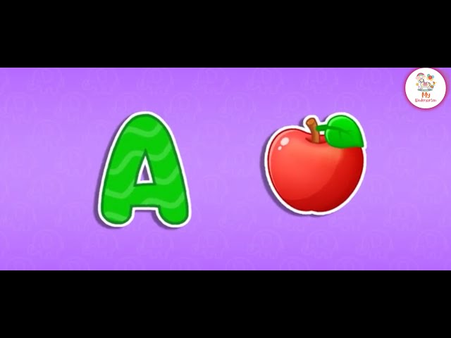 A for Apple - ABC Alphabet Song With Sound for Children | My kindergarten #kids #abcd #song #game