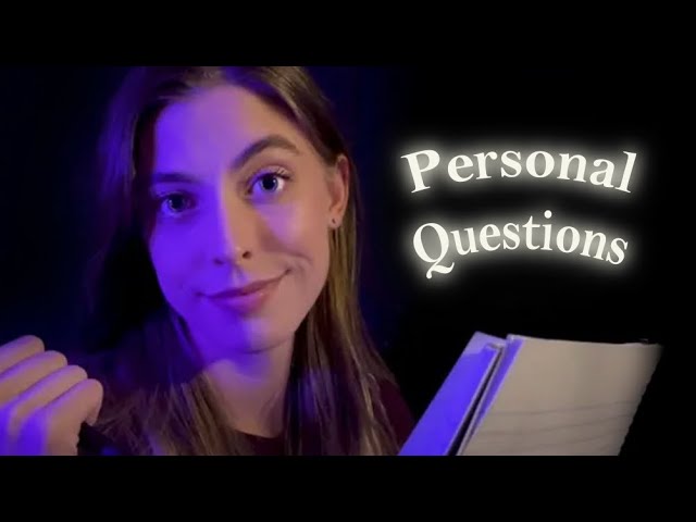 ASMR | 3+ HOURS of Asking You Personal Questions (Guaranteed to Fall Asleep)