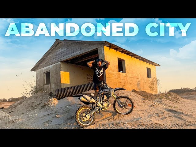 Found An Abandoned City Riding Dirt Bikes! | Braap Vlogs