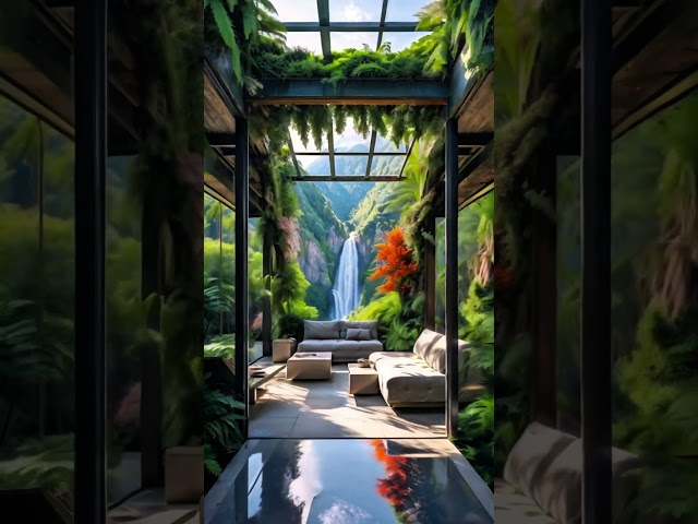 Villa By The Waterfall  #relax #naturesounds