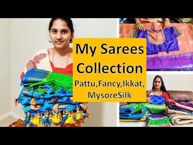 🥻My Pattu Saree Collection❤️latest Part 1 #Saree Haul| #designer #sarees|#blouse #ikkatu #pongal