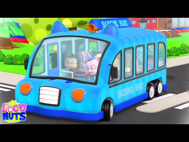 The Wheels On The Bus Go Round And Round + More Kindergarten Nursery Rhymes