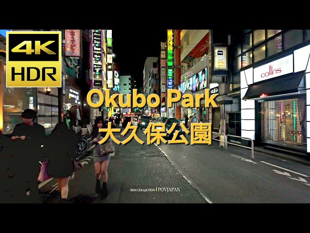 【POV JAPAN】TOKYO Kabukicho, Shinjuku midnight Okubo Park riding 4K/HDR 歌舞伎町大久保公園 東京夜 零時ライディング