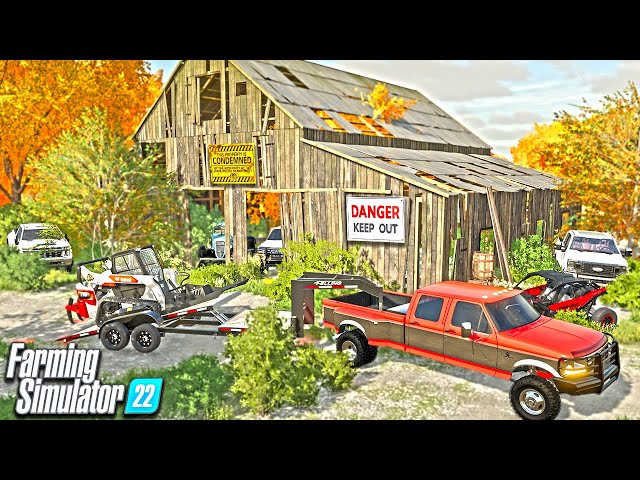 MULTIPLE TRUCKS FOUND HIDDEN IN A BARN (FS22) ROLEPLAY