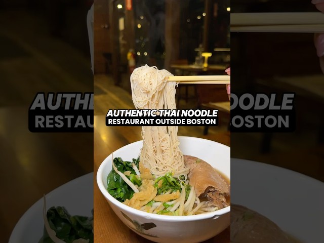 Authentic Thai noodle restaurant outside Boston (Senyai) #foodie #boston #thaifood