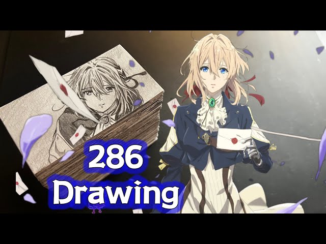 286-Page "Violet Evergarden" Flipbook | Handmade Animation - 手繪翻頁動畫《ヴァイオレット・エヴァーガーデン》|《紫羅蘭永恆花園》