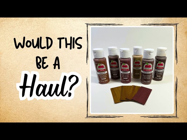 Apple Barrel Brown Paint Haul?/Faux Wood Swatches