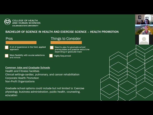 Choose CSU | Health and Exercise Science Presentation