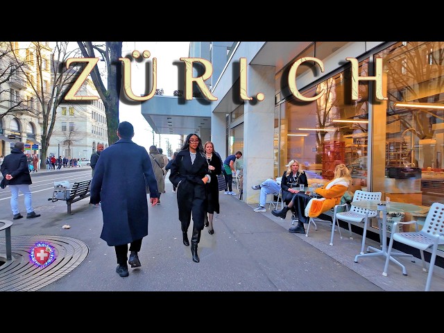 ZURICH SWITZERLAND ✨ Stroll around City Center / Bahnhofstrasse - Münsterhof - Niederdorf 4K