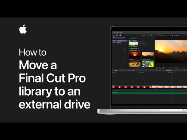 How to move a Final Cut Pro library to an external drive on your Mac | Apple Support