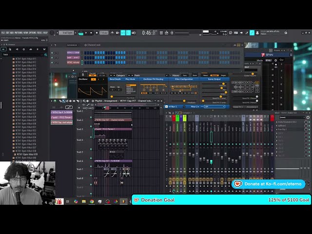 Finishing my track from stream #314 in Fl Studio 24