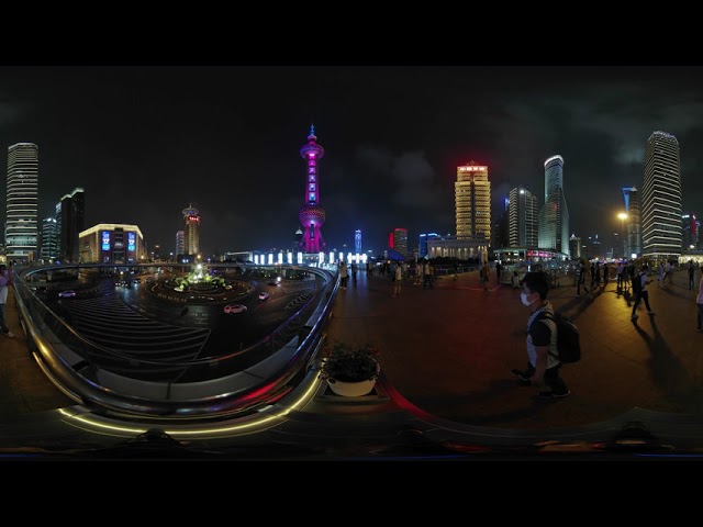 Night view 8k video  in Shanghai 1----by 360Anwhere