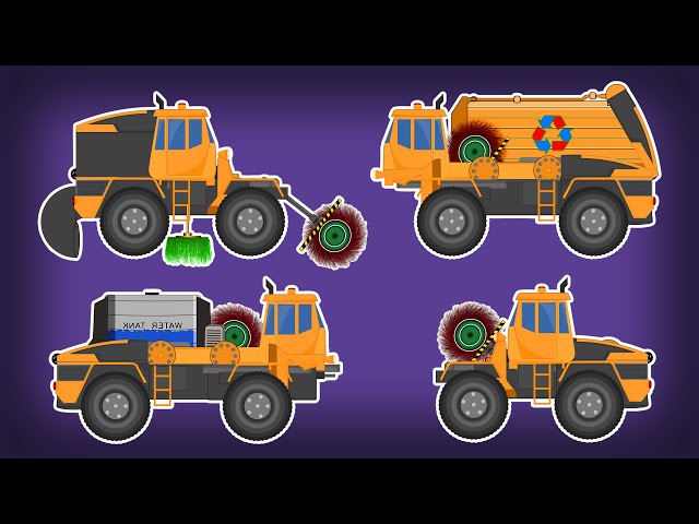 Transformers | Garbage Truck | Sweeper Truck | Water jet Truck