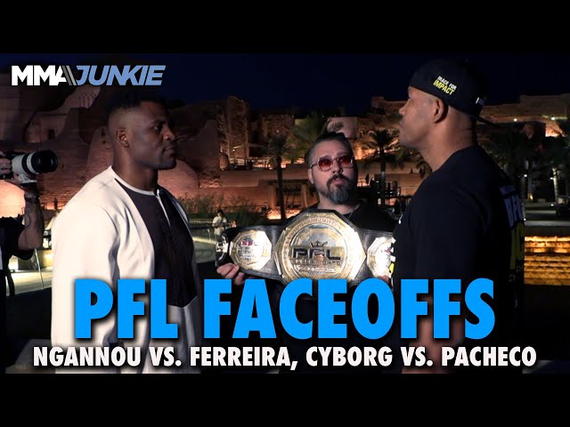 Francis Ngannou vs. Renan Ferreira, Cris Cyborg vs. Larissa Pacheco Faceoffs | PFL Super Fights